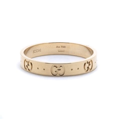 gucci icon thinband ring|gucci textured icon ring.